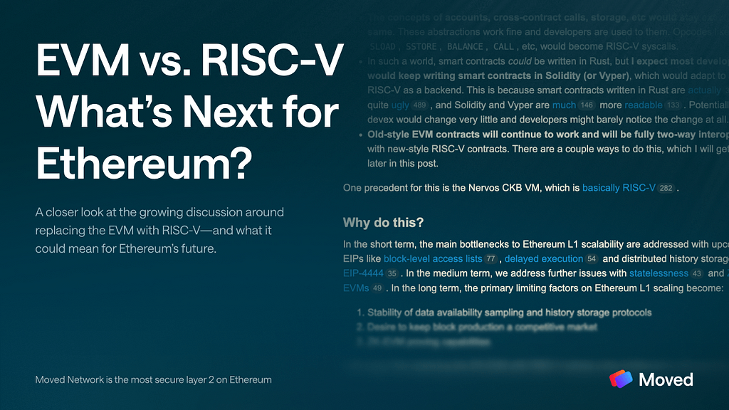 RISC-V and Ethereum? Moved Was Born Ready.